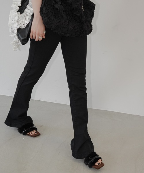 chuclla(チュクラ)の「スキニーストレッチフレアパンツ chw26s256(その他パンツ・レディース・ブラック・L/M/S)」の10枚目の写真