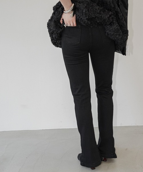 chuclla(チュクラ)の「スキニーストレッチフレアパンツ chw26s256(その他パンツ・レディース・ブラック・L/M/S)」の11枚目の写真