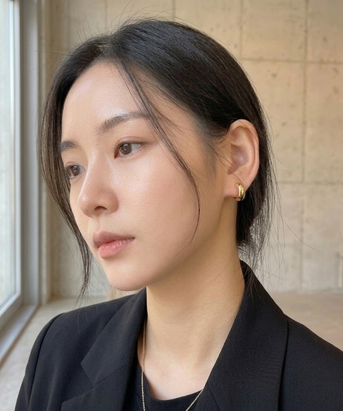 Ritomo De Ricco（リトモ・デ・リコ）の「落ちにくい！痛くなりにくい！　シンプルフープイヤリング（イヤリング・レディース・ゴールド・FREE）」の12枚目の写真