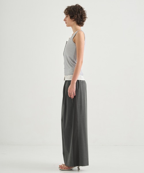 CITY TOKYO（シティトウキョウ）の「【CITY TOKYO/シティートウキョウ】Layered Tank Tops/レイヤードタンクトップ（タンクトップ・レディース・ライトグリーン/ブラック/ブルー・FREE）」の20枚目の写真