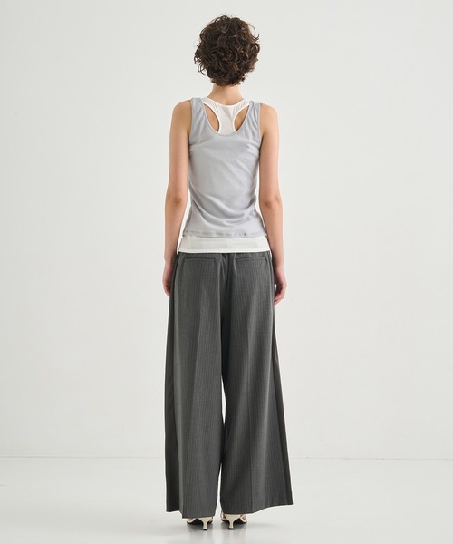 CITY TOKYO（シティトウキョウ）の「【CITY TOKYO/シティートウキョウ】Layered Tank Tops/レイヤードタンクトップ（タンクトップ・レディース・ライトグリーン/ブラック/ブルー・FREE）」の21枚目の写真