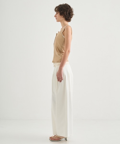 CITY TOKYO（シティトウキョウ）の「【CITY TOKYO/シティートウキョウ】Layered Tank Tops/レイヤードタンクトップ（タンクトップ・レディース・ライトグリーン/ブラック/ブルー・FREE）」の7枚目の写真