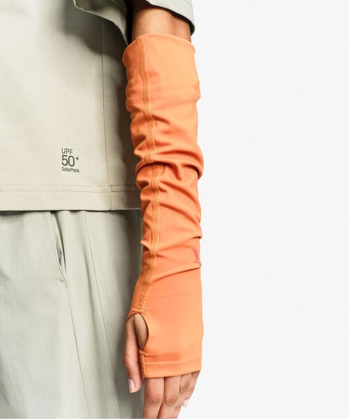 AIGLE(エーグル)の「【UPF50+ SolarPack】 UVカット 吸水速乾 接触冷感 テックTシャツ(Tシャツ/カットソー・レディース・パープル/セージグリーン・L/M/S)」の4枚目の写真