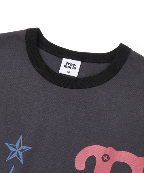 FREEMARIO（フリーマリオ）の「スモジリングTシャツ [チャコール]（Tシャツ/カットソー・レディース・チャコール・SMALL/MEDIUM）」の4枚目の写真