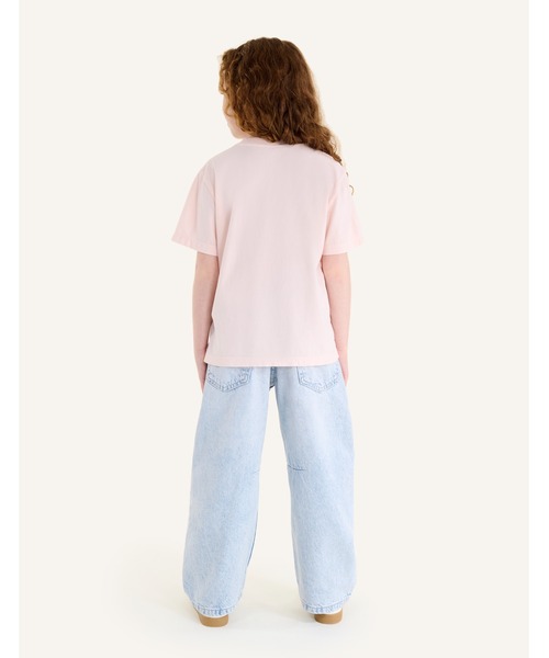 Maison Kitsune（メゾンキツネ）の「FOX HEAD KID TEE-SHIRT（Tシャツ/カットソー・キッズ・ベビーピンク/ライトグレー/ホワイト/ネイビー・4/12/10/8/6）」の5枚目の写真