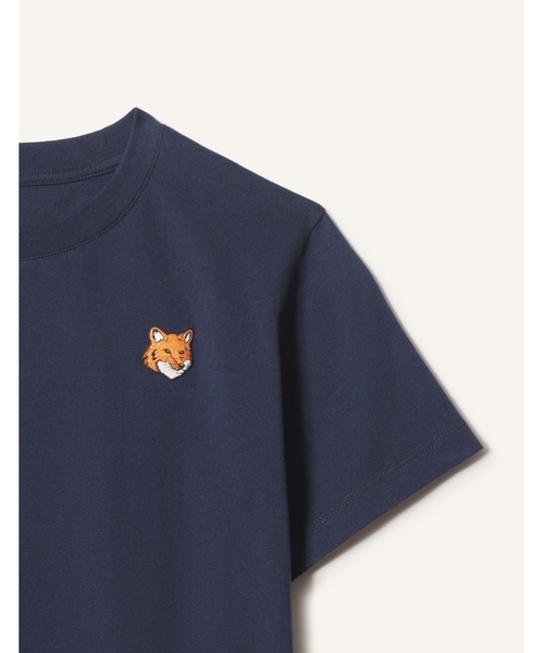 Maison Kitsune（メゾンキツネ）の「FOX HEAD KID TEE-SHIRT（Tシャツ/カットソー・キッズ・ベビーピンク/ライトグレー/ホワイト/ネイビー・4/12/10/8/6）」の17枚目の写真