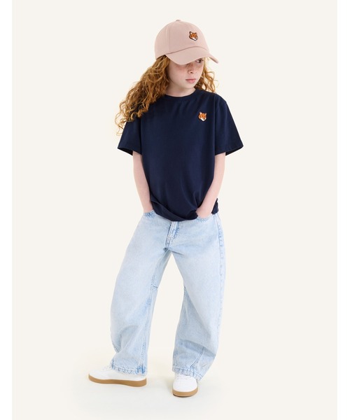 Maison Kitsune（メゾンキツネ）の「FOX HEAD KID TEE-SHIRT（Tシャツ/カットソー・キッズ・ベビーピンク/ライトグレー/ホワイト/ネイビー・4/12/10/8/6）」の18枚目の写真