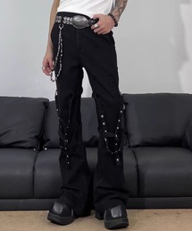 Void edge stud フレアデザインパンツ