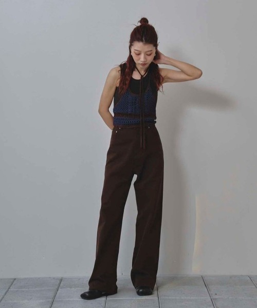 TODAYFUL(トゥデイフル)の「Cary's Denim(デニムパンツ・レディース・ブラウン・23inch/26inch/25inch/24inch)」の2枚目の写真