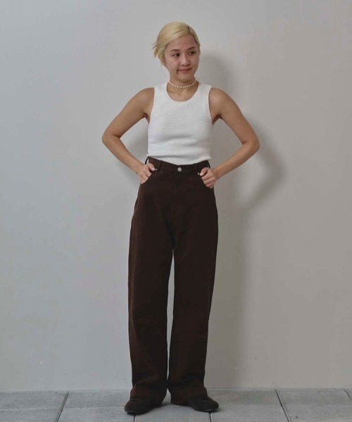 TODAYFUL(トゥデイフル)の「Cary's Denim(デニムパンツ・レディース・ブラウン・23inch/26inch/25inch/24inch)」の4枚目の写真