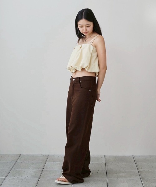 TODAYFUL(トゥデイフル)の「Cary's Denim(デニムパンツ・レディース・ブラウン・23inch/26inch/25inch/24inch)」の7枚目の写真