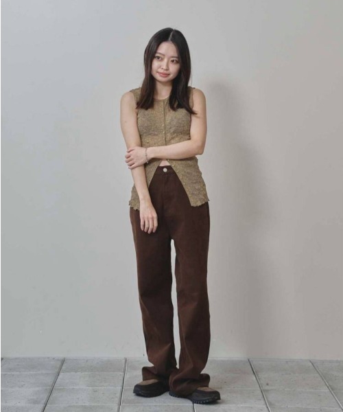 TODAYFUL(トゥデイフル)の「Cary's Denim(デニムパンツ・レディース・ブラウン・23inch/26inch/25inch/24inch)」の8枚目の写真