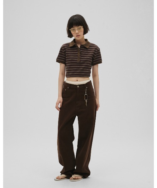 TODAYFUL(トゥデイフル)の「Cary's Denim(デニムパンツ・レディース・ブラウン・23inch/26inch/25inch/24inch)」の11枚目の写真