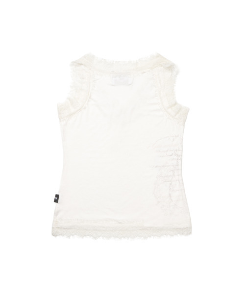 GILAARCHIVE(ギラアーカイブ)の「LACE BLUR GRAPHIC SLEEVELESS_WHITE(Tシャツ/カットソー・レディース・その他・FREE)」の6枚目の写真