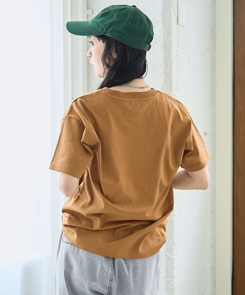 coen（コーエン）の「【汗染み軽減 / 接触冷感】 アソートロゴTシャツ（Tシャツ/カットソー・レディース・オフホワイト/ロイヤルブルー/モカ/ダークグレー・L/M）」の20枚目の写真