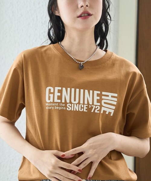 coen（コーエン）の「【汗染み軽減 / 接触冷感】 アソートロゴTシャツ（Tシャツ/カットソー・レディース・オフホワイト/ロイヤルブルー/モカ/ダークグレー・L/M）」の21枚目の写真