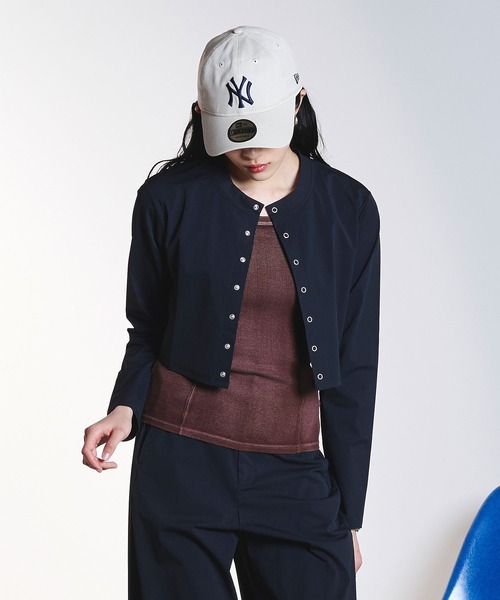 TAION(タイオン)の「(TAION)COOL CARDIGAN(カーディガン/ボレロ・レディース・ブラック/ベージュ・ONE SIZE)」の4枚目の写真
