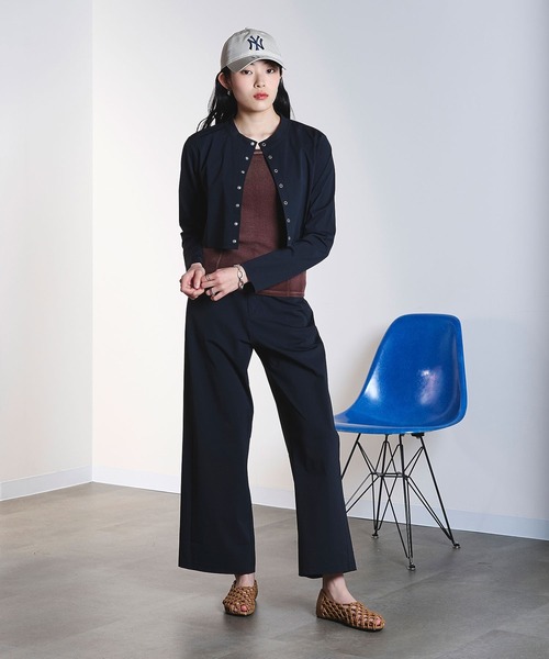 TAION(タイオン)の「(TAION)COOL CARDIGAN(カーディガン/ボレロ・レディース・ブラック/ベージュ・ONE SIZE)」の7枚目の写真