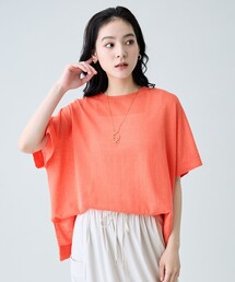 リネンブレンドボクシーニット