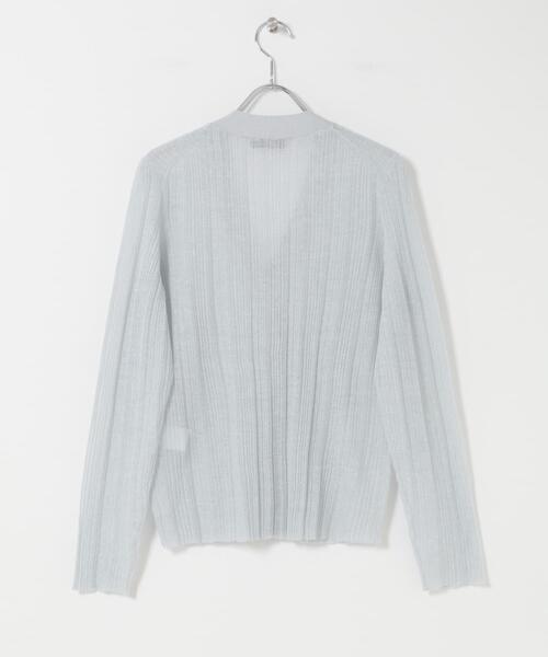 URBAN RESEARCH ROSSO WOMEN(アーバンリサーチ ロッソ)の「Torrazzo Donna COOL TOUCH V-NECK KNIT(カーディガン/ボレロ・レディース・アイボリー/ライトグレー・FREE)」の7枚目の写真