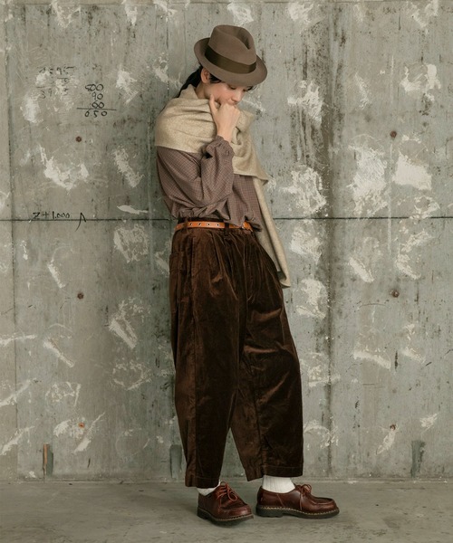 Brocante（ブロカント）の「[Brocante / ブロカント] コーマビエラ グランロンシャツ（シャツ/ブラウス・レディース・ブラウン系その他/ネイビー系・2）」の13枚目の写真