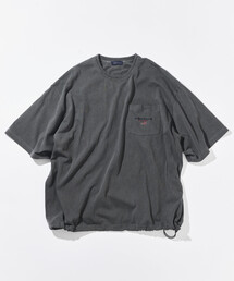 NAUTICA/ノーティカ リラックスフィット フラッグロゴ ヘムコード ポケットTシャツ/ピグメント