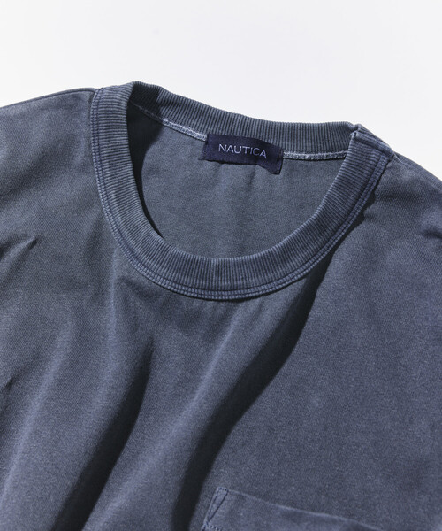 NAUTICA(ノーティカ)の「NAUTICA/ノーティカ リラックスフィット フラッグロゴ ヘムコード ポケットTシャツ/ピグメント(Tシャツ/カットソー・メンズ・グリーン/ブラウン/ネイビー/チャコールグレー・X-LARGE/LARGE/MEDIUM/SMALL)」の15枚目の写真