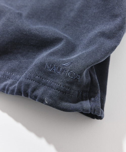 NAUTICA(ノーティカ)の「NAUTICA/ノーティカ リラックスフィット フラッグロゴ ヘムコード ポケットTシャツ/ピグメント(Tシャツ/カットソー・メンズ・グリーン/ブラウン/ネイビー/チャコールグレー・X-LARGE/LARGE/MEDIUM/SMALL)」の5枚目の写真