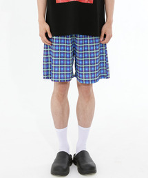 OGI（オギ）の「ブルーチェックバンディングショーツ（その他パンツ）」