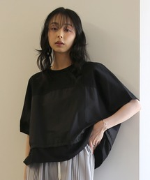 ZOZO限定 布帛切替ワイドトップス