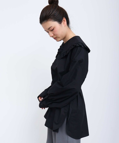I am I in fact...(アイアムアイインファクト)の「MARTINI BLOUSE(シャツ/ブラウス・レディース・ブラック/ホワイト/サックスブルー・FREE)」の21枚目の写真
