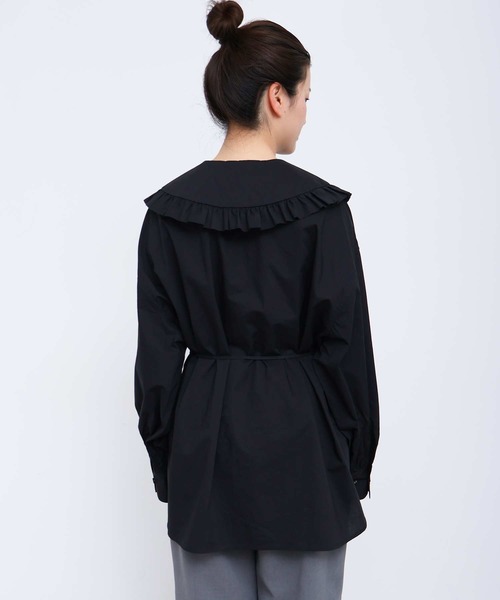 I am I in fact...(アイアムアイインファクト)の「MARTINI BLOUSE(シャツ/ブラウス・レディース・ブラック/ホワイト/サックスブルー・FREE)」の22枚目の写真