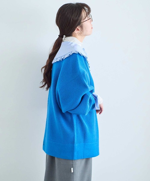 I am I in fact...（アイアムアイインファクト）の「MARTINI BLOUSE（シャツ/ブラウス・レディース・ブラック/ホワイト/サックスブルー・FREE）」の20枚目の写真