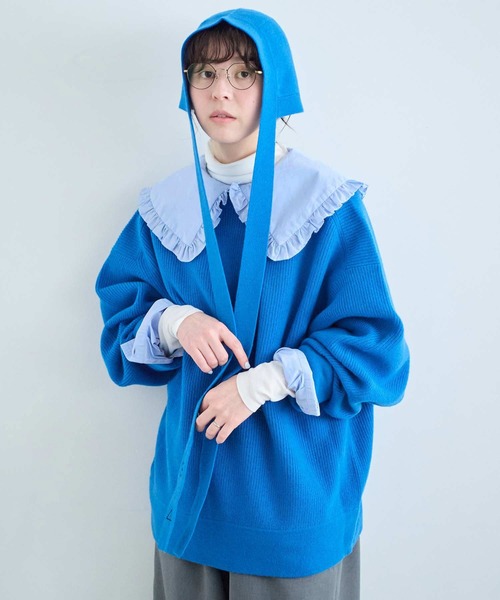 I am I in fact...(アイアムアイインファクト)の「MARTINI BLOUSE(シャツ/ブラウス・レディース・ブラック/ホワイト/サックスブルー・FREE)」の18枚目の写真