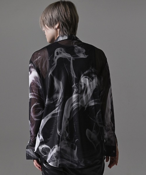 RUDOL（ルドル）の「『RUDOL/ルドル』 総プリントメッシュシャツ（シャツ/ブラウス・メンズ・レッド/ブラック・L/M）」の3枚目の写真