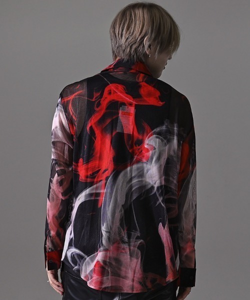 RUDOL（ルドル）の「『RUDOL/ルドル』 総プリントメッシュシャツ（シャツ/ブラウス・メンズ・レッド/ブラック・L/M）」の19枚目の写真