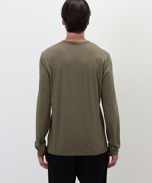 JAMES PERSE(ジェームスパース)の「リュクスジャージー ロングスリーブカットソー MELJ3246(Tシャツ/カットソー・メンズ・カーキ・1/3)」の5枚目の写真