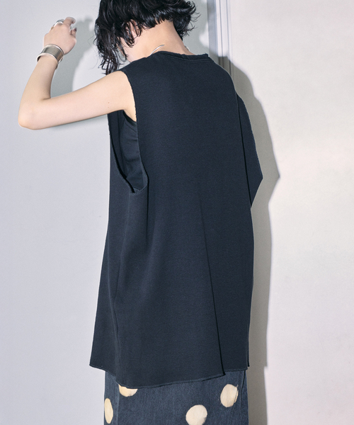 CITYSHOP(シティーショップ)の「《追加》HENRY NECK THERMAL TOP :カットソー(Tシャツ/カットソー・レディース・ホワイト/ブラック・FREE)」の9枚目の写真