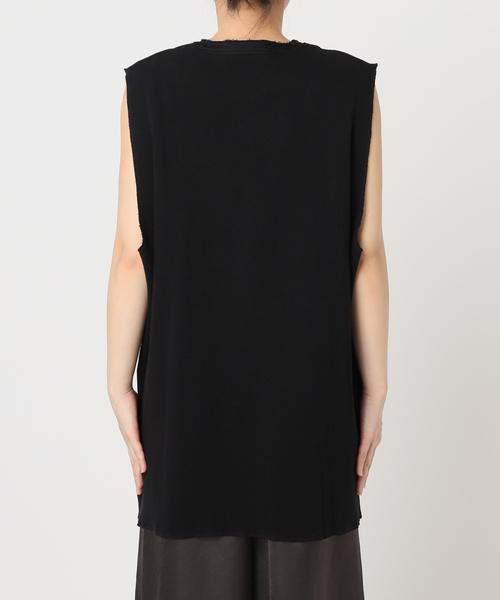 CITYSHOP(シティーショップ)の「《追加》HENRY NECK THERMAL TOP :カットソー(Tシャツ/カットソー・レディース・ホワイト/ブラック・FREE)」の7枚目の写真