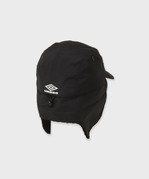 WHITE MOUNTAINEERING(ホワイトマウンテニアリング)の「White Mountaineering ×UMBRO FLIGHT CAP / WM2573813(キャップ・メンズ・ブラック・FREE)」の3枚目の写真