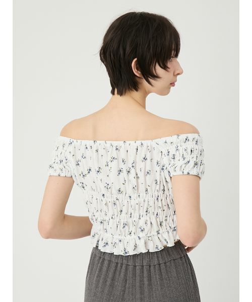 LILY BROWN（リリーブラウン）の「シャーリングカットトップス（Tシャツ/カットソー・レディース・ピンク/ドット/その他・F）」の10枚目の写真
