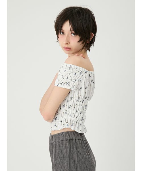 LILY BROWN（リリーブラウン）の「シャーリングカットトップス（Tシャツ/カットソー・レディース・ピンク/ドット/その他・F）」の11枚目の写真