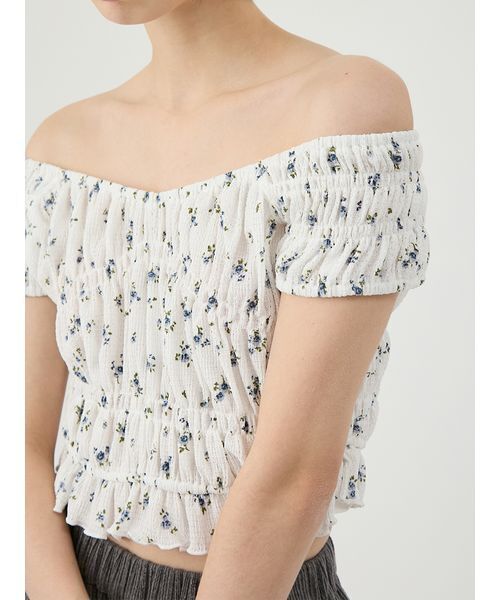 LILY BROWN（リリーブラウン）の「シャーリングカットトップス（Tシャツ/カットソー・レディース・ピンク/ドット/その他・F）」の12枚目の写真