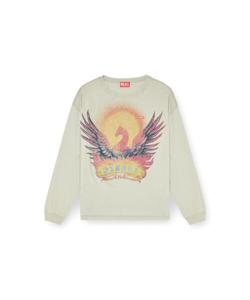 DIESEL(ディーゼル)の「メンズ 長袖Tシャツ T-BOXT-LS-AA1(Tシャツ/カットソー・メンズ・ブラウン系その他/ベージュ系その他・MEDIUM/LARGE/SMALL/X-SMALL/XX-LARGE/XXX-LARGE/X-LARGE)」の6枚目の写真