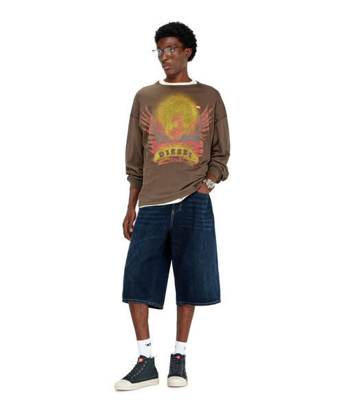 DIESEL(ディーゼル)の「メンズ 長袖Tシャツ T-BOXT-LS-AA1(Tシャツ/カットソー・メンズ・ブラウン系その他/ベージュ系その他・MEDIUM/LARGE/SMALL/X-SMALL/XX-LARGE/XXX-LARGE/X-LARGE)」の7枚目の写真