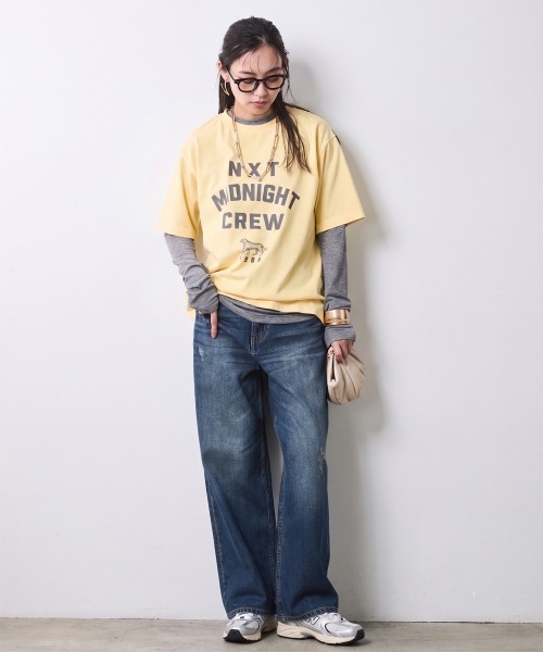 CHIC STYLE(シックスタイル)の「エアリーカットソープルオーバー<大きいサイズ有>シックスタイル(Tシャツ/カットソー・レディース・ブラック/グレー/オフホワイト・5L/4L/3L/LL/L/M)」の9枚目の写真