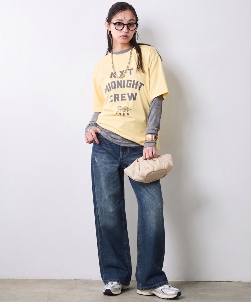 CHIC STYLE(シックスタイル)の「エアリーカットソープルオーバー<大きいサイズ有>シックスタイル(Tシャツ/カットソー・レディース・ブラック/グレー/オフホワイト・5L/4L/3L/LL/L/M)」の12枚目の写真