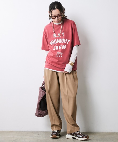 CHIC STYLE(シックスタイル)の「エアリーカットソープルオーバー<大きいサイズ有>シックスタイル(Tシャツ/カットソー・レディース・ブラック/グレー/オフホワイト・5L/4L/3L/LL/L/M)」の14枚目の写真