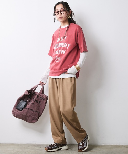 CHIC STYLE(シックスタイル)の「エアリーカットソープルオーバー<大きいサイズ有>シックスタイル(Tシャツ/カットソー・レディース・ブラック/グレー/オフホワイト・5L/4L/3L/LL/L/M)」の15枚目の写真