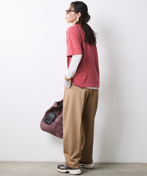 CHIC STYLE(シックスタイル)の「エアリーカットソープルオーバー<大きいサイズ有>シックスタイル(Tシャツ/カットソー・レディース・ブラック/グレー/オフホワイト・5L/4L/3L/LL/L/M)」の16枚目の写真